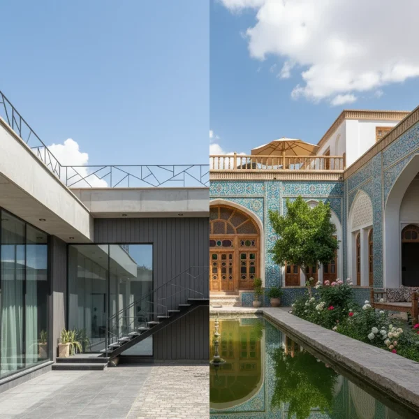 تفاوت ساختمان مدرن و سنتی